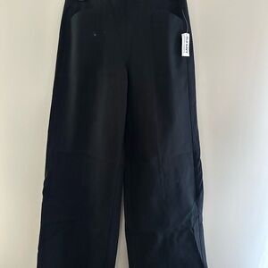 Black Wide-Leg Trousers